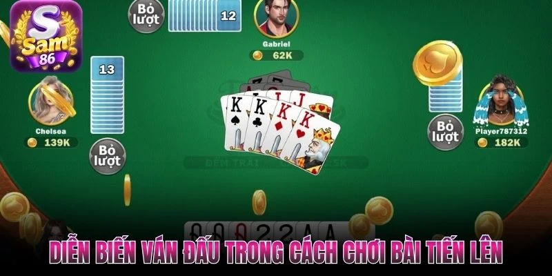 Diễn biến ván đấu trong cách chơi bài Tiến Lên Diễn biến ván đấu trong cách chơi bài Tiến Lên
