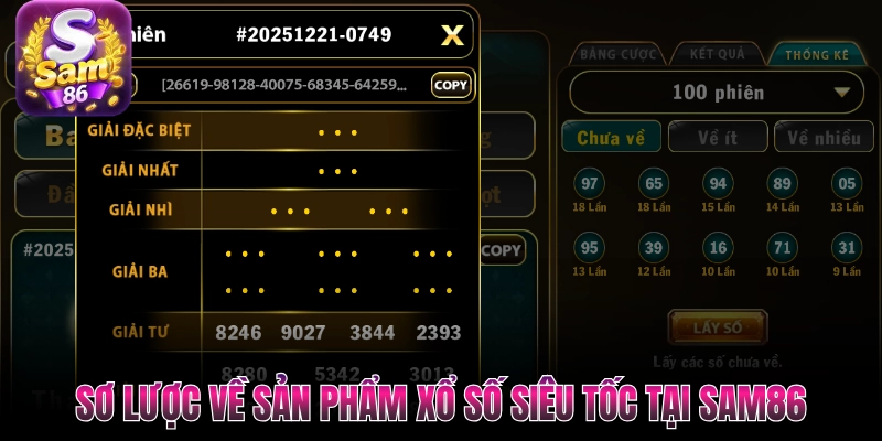 Sơ lược về sản phẩm xổ số siêu tốc tại SAM86 Sơ lược về sản phẩm xổ số siêu tốc tại SAM86