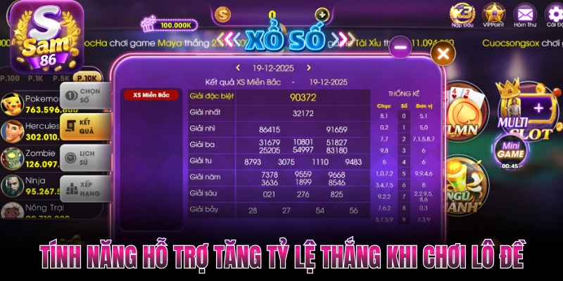 Tính năng hỗ trợ tăng tỷ lệ thắng khi chơi lô đề Tính năng hỗ trợ tăng tỷ lệ thắng khi chơi lô đề
