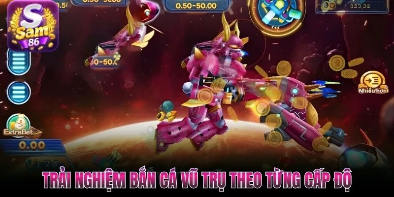 Trải nghiệm Bắn Cá Vũ Trụ theo từng cấp độ