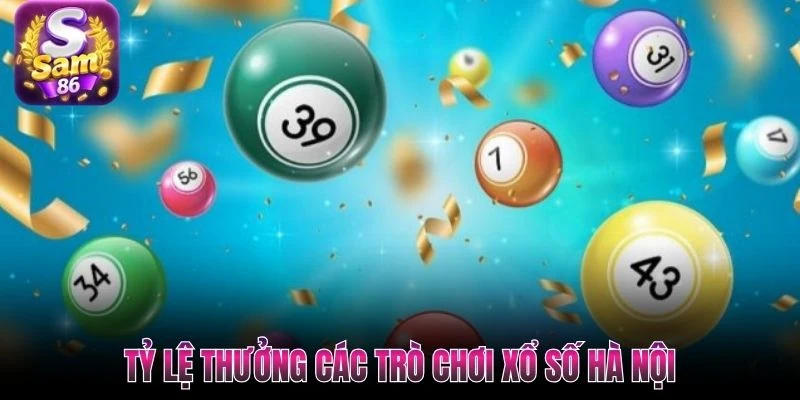 Tỷ lệ thưởng các trò chơi xổ số Hà Nội
